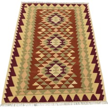 Kilim Antik El Dokuma Yün Kayseri Kilimi 0121 - Yeni - Çok Renkli