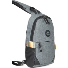 Newish Polo Keten Kumaş Body Bag Çapraz Göğüs ve Sırt Çantası -Np 2056