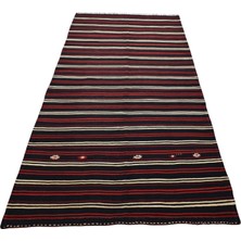 Kilim Antik El Dokuma Yün Yağcıbedir Balıkesir Yörük Kilimi 0123 - Yeni - Çok Renkli