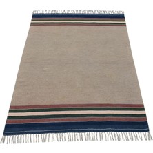 Kilim Antik El Dokuma Şaheser Yün Balıkesir Kilimi 0133 - Yeni - Çok Renkli