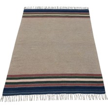 Kilim Antik El Dokuma Şaheser Yün Balıkesir Kilimi 0133 - Yeni - Çok Renkli