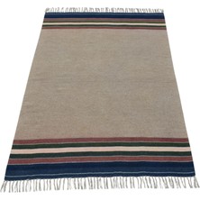 Kilim Antik El Dokuma Şaheser Yün Balıkesir Kilimi 0133 - Yeni - Çok Renkli
