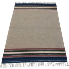 Kilim Antik El Dokuma Şaheser Yün Balıkesir Kilimi 0133 - Yeni - Çok Renkli