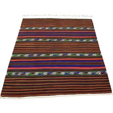 Kilim Antik El Dokuma Yün Fethiye Alara Yörük Kilimi 0122 - Yeni - Çok Renkli