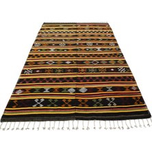 Kilim Antik El Dokuması Yün Konya Karapınar Yörük Kilimi 0138 - Yeni - Çok Renkli