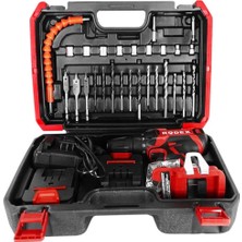 Darbesiz 28 Parça Çantalı Çift Akülü Şarjlı Matkap RDX3365A 2.0 - 2.4 Ah 1 2 Yıl 18 Volt