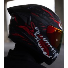Ls2 Rapıd 2 Race Kaıju Fullface Motosiklet Kaskı Kırmızı Camlı