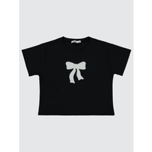 Civil Girls Kız Çocuk Tişört 6-9 Yaş Siyah