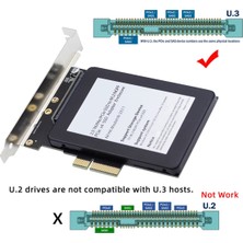 Enchanted Nvme Pcıe SSD U.3 U3 Kit SFF-8639 - Pcı-E 4.0 X4 Ana Bilgisayar Adaptörü Anakart PM1735 (Yurt Dışından)