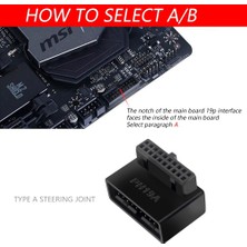 Enchanted PH19B USB 3.0 Dahili Başlık Usb3.0 19/20P Soket 90 Derece Adaptör Dönüştürücü Bilgisayar Anakartı Için (Yurt Dışından)