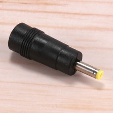 Enchanted Sarı Uç 4.0x1.7 mm Erkek Fiş - 5.5x2.1 mm Dişi Jak Dc Güç Konnektörü Siyah (Yurt Dışından)