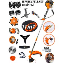 Eisenn Alman EF-990 11 In 1 Pcs Full Set Yan Tipi Benzinli Tırpan +Toprak Eşeleme+Akrobat Çapa Roket Başlık