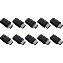 Enchanted Type-C Dönüştürücü Adaptör Android Mini'den Otg Veri Dönüştürücüye, Siyah (Yurt Dışından)