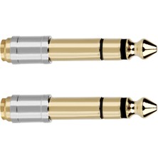 Jindamai Adet 6.35MM - 3.5mm Dönüştürücüler 1/4 Inç Erkek 1/8 Dişi 6.35 3.5 Jak Kulaklık Ses Adaptörü Bağlantı Fişi (Yurt Dışından)