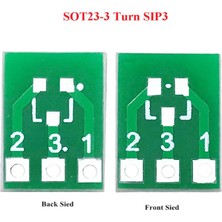 Jindamai 50 Adet SOT23 SOT23-3 Dönüş Sıp3 Çift Taraflı Smd Dıp Adaptör Dönüştürücü Plaka Sot Sıp Ic Soket Pcb Kartı Dıy Kiti (Yurt Dışından)