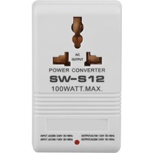 Jindamai SW-S12 100W 110V/120V Ila 220V/240V Yükseltici ve Düşürücü Gerilim Trafosu Dönüştürücü Seyahat Çift Kanallı Güç (Yurt Dışından)