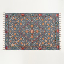 Palrı %100 Pamuk Kilim 120X180 cm Mavi