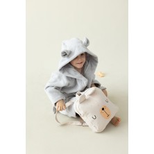 İrya Tiny Bear Organik Pamuk Müslin Çocuk Çantası Bej