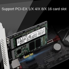 Stayrea PH58 2 x M2 Sata - Pcıe Adaptör Kartı Çift Disk Ekran Ayırıcı Genişletme Pcıe X1 Ngff SSD (Yurt Dışından)