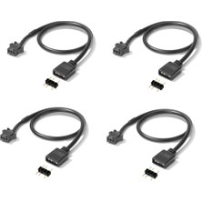 Stayrea Adet Rgb Uzatma Kablosu 5V 3-Pin'den Sm 3pin Dişi Argb Konnektörüne Adreslenebilir Adaptör Fan, Pc LED Şerit Için (Yurt Dışından)
