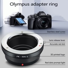 Stayrea Pk-/3 Adaptör Halkası Pk Lens Için Micro 4/3 M43 Kamera Gövdesi -D E-M5 E-Pm2 E-Pl5 Gx1 Gx7 Gf5 G5 G3 (Yurt Dışından)