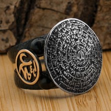 Esmaül Hüsna Dualı Allah Muhammed Yazılı 925 Ayar Gümüş Yüzük