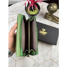 Garniy Deri Kadın Cüzdan Yeşil 38713
