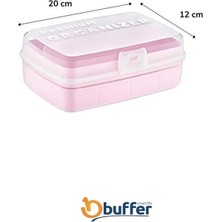 Sylar 12 Bölmeli Çok Amaçlı Takı Toka Kutusu Dikiş Kutusu Kapaklı Organizer Kutusu Bölmeli Kutu