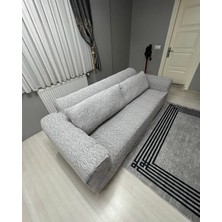 Baqdo Jakarlı Çubuk, Düz Desen 3+3+1+1 Lastikli Koltuk ,kanepe ,çekyat Örtüsü ,kılıfı Esnekli 3311 Takımı