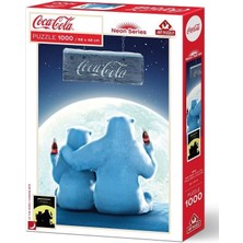 Puzzle Kutup Ayıları, COLA-COLA-1000 Parça Neon Puzzle