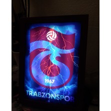 Trabzonspor,led Işıklı Dekoratif Çerçeve.