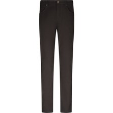 Hatem Saykı Kahverengi Regular Fit 5 Cep Pamuklu Kanvas Pantolon