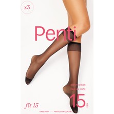 Penti Fit 15 3lü Siyah Pantolon Çorap-Pentilicious