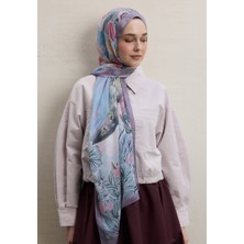 Fresh Flower Dreams Desen Ipek Krep Şal Soft Pembe