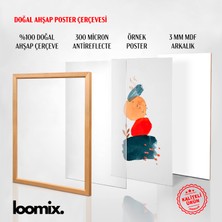 Ahşap  Posterli Duvar Çerçevesi - Echo Forms 13x18