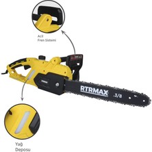 Rtrmax RTM9040 Elektrikli Ağaç Kesme Motoru 2000 W 40 cm Pala