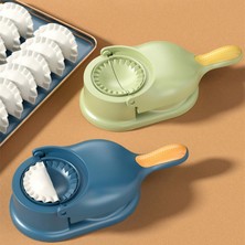 F1PC Mavi 2 In1 Börek Yapma Makinesi Börek Kalıp Presleme Börek Cilt Haddeleme Hamur Börek Makinesi Jiaozi Yapımcısı Mutfak Aksesuarı (Yurt Dışından)