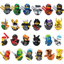 A013 Ninja Figürleri Garmadon Jay Zane Kai Nya Lloyd Samukai Cole Harumi Ultra Violet Pyro Yılan Yapı Taşı Çocuk Oyuncak (Yurt Dışından)