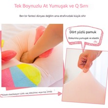 50CM Gökkuşağı Tek Boynuzlu At Midilli Peluş Bebek (Yurt Dışından)