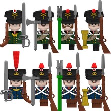 Çantalarda 2023 Aksiyon Figürü Taşınabilir Asker Silahlar Moc Napolyon Savaşları Muhafızları Hattı Piyade Süvari Grenadiers Çocuk Oyuncakları Erkek Kız (Yurt Dışından)