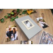 Nrcn Fotoğraf Albümü 10 x 15 cm 200' lük Koton Desenli Vizon