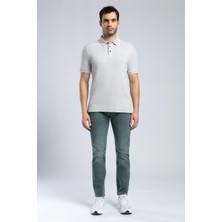 Lee Cooper Tyler Erkek %100 Pamuk Polo Yaka T-Shirt Taş