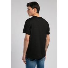 Lee Cooper Gael Erkek O Yaka T-Shirt Siyah