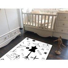 Limajuno Home & Kids Carpet Moda Tasarımı Temalı Dijital Baskı Çocuk Halısı