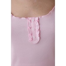 Josie Striped Pembe Şortlu Pijama Takımı