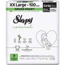 Nessiworld Sleepy Natural Bebek Bezi Gross Paket 7 Beden 20-30 kg 100 Adet