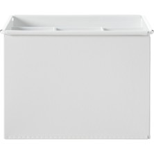 Mudo Home ROMA BÖLMELİ DÜZENLEYİCİ MAT BEYAZ 19X16X13 CM