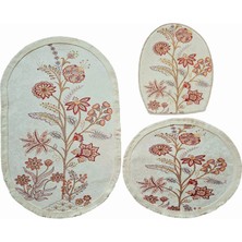 Dijital Baskılı 3 Parça Kayma Tabanlı Banyo Paspas Takımı