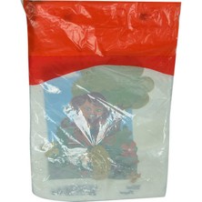 Timestart Arma Baskılı Mini Poşet Eczane Mağaza Dükkan Poşeti Beyaz Üzeri Kız Figürlü 32 x 20  cm  100 Adet No:0