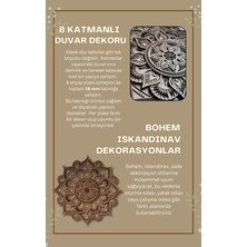 Aluradeco Oryantal Mozaik Ham Ahşap Mandala Duvar Dekoru